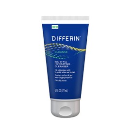 Differin Facial Cleanser, Daily Oil Free Hydrating Face Wash by the makers of Differin Gel, Gentle Skin Care for Acne Prone Skin, PHAs, 6 Oz.         