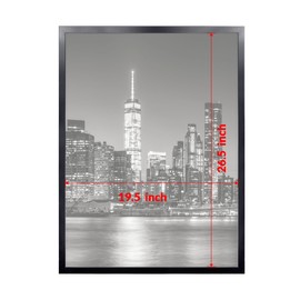 Annecy 20x27 Picture Frame Black（1 Pack）, 20 x 27 Picture Frame for Wall Decoration, Classic Black Minimalist Style Suitable for Decorating Houses, Offices, Hotels