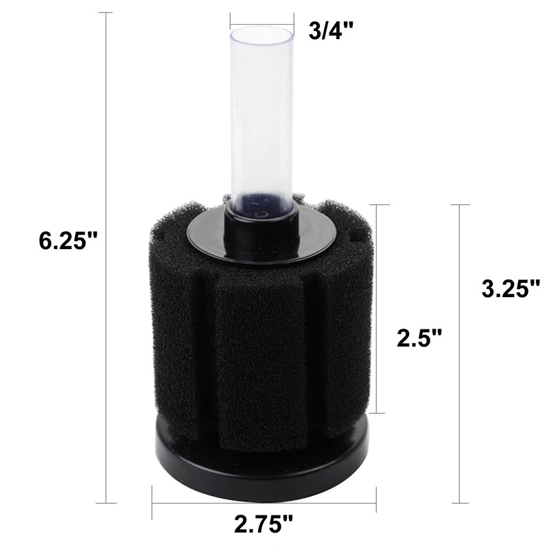 AQUANEAT Aquarium Bio Sponge Filter Breeding Fry Betta Shrimp Nano