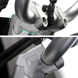 TT719 Soporte de montaje elevador para manubrio superior y trasera compatible con CFMOTO Ibex 450 2025, Ibex 800 S/T/E 2023 2024 2025, negro, CFMOTO Ibex 800 S Accesorios, CFMOTO Ibex 800 T Accesorios