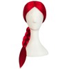 ESUNO 25Inch Red Braided Wig Cowgirl Wigs Red Cowboy Wig