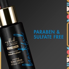 My Black is Beautiful Cooling Scalp Serum Treatment for Dry Scalp and Damaged Hair, Blue Ginger and Mint, 1.3 fl oz