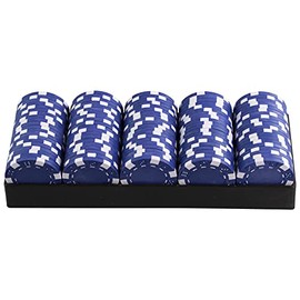 11.5 Gram Casino Style Poker Chips | Poker Chips Replacements (Blue, 300 Chips)