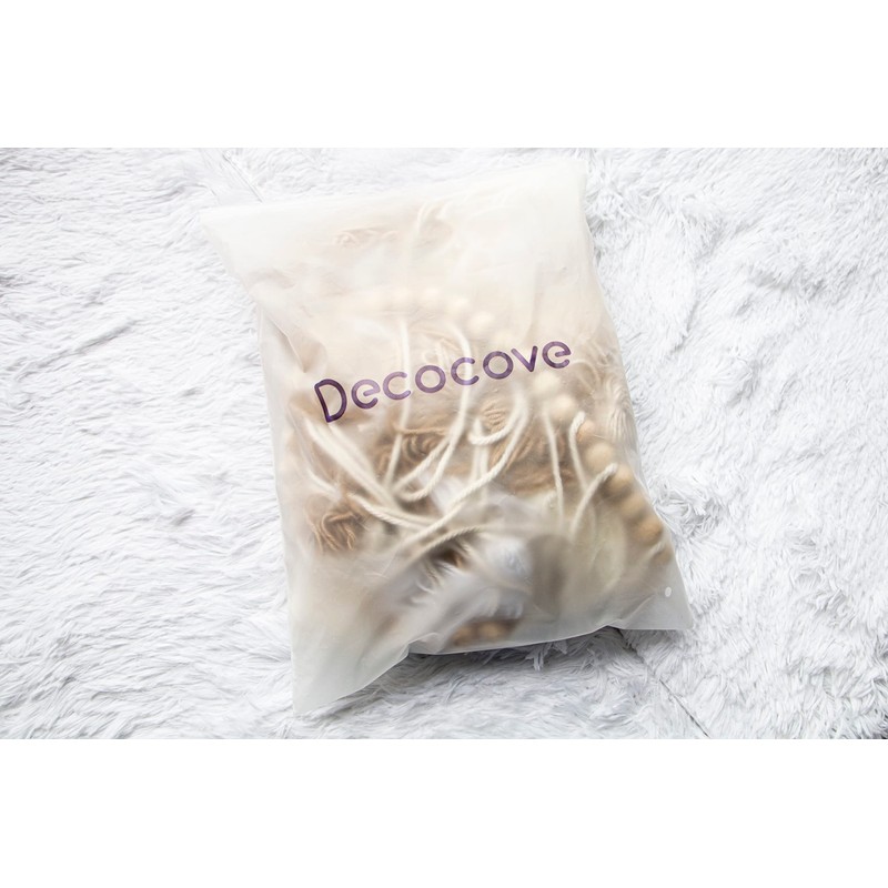 Decocove Macrame Wall Hanging - Large with Wood Beads Bohemian