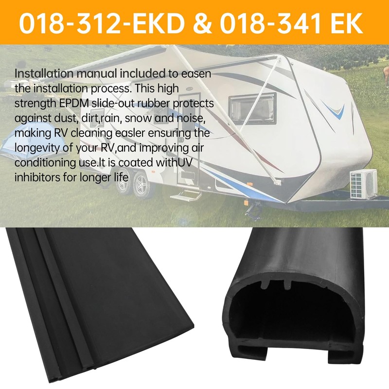 Combo RV Slide Out Seal | 018-312-EKD & 018-341 EK