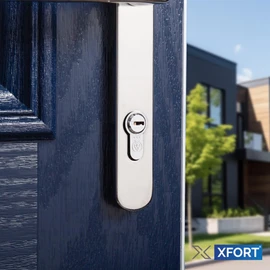 XFORT Colossus Polished Chrome 3 Star Kitemarked Keyed Alike Euro Cylinder Lock 45EX/55 (100mm), British Standard TS007 Anti-Snap Barrel Lock, Upvc Door Lock.