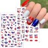8 Sheets 4th of July Nail Stickers for Nail Art