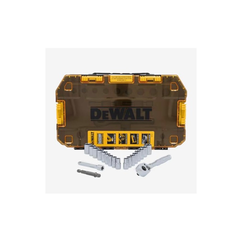 20PC TOUGH BOX 1/4IN DR SOCKET SET