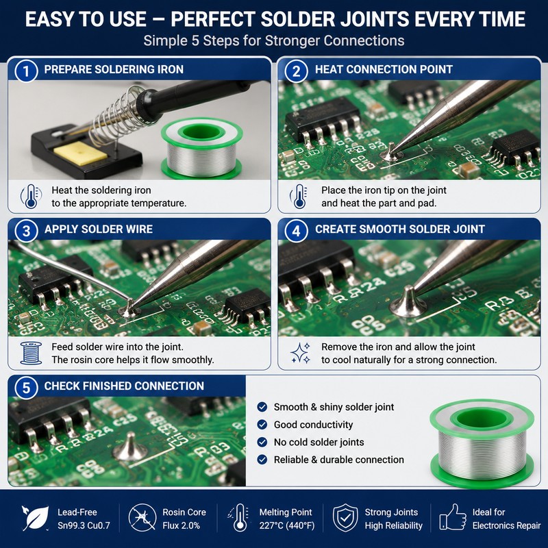 Lead Free Solder Wire for Electronics Repair – Rosin Core