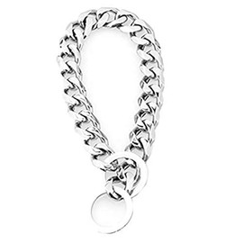 Heavy Metal 19mm Duty Solid Stainless Steel Dog Choke Chain Collar Pet Necklace for Pit Bull, Mastiff, Bulldog, & Big Breeds 12 Inches-34 Inches (32inch Chain(Suggest Dog Neck 28inch))