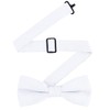 White Low Cut Satin Backless Tuxedo Vest & Bow Tie