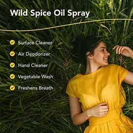 NORTH AMERICAN HERB & SPICE OregaSpray - 1 onza líquida - Tamaño de viaje - Spray aromático de aceite de especias silvestres - Limpia y desodoriza el 