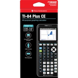 Texas Instruments TI-84 Plus CE Color Graphing Calculator, Black
