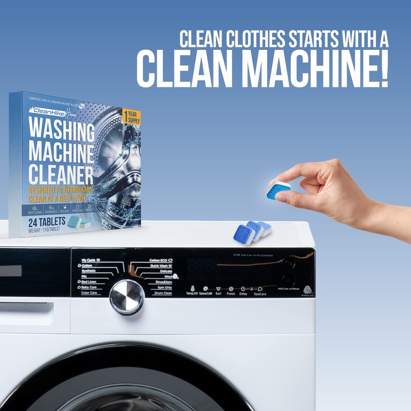 Washing Machine Cleaner Descaler Tablets - (24 Tablets, 1 Year