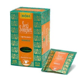 Cameron Highlands Premium Tea Boh Beautie Mango (1 Box, 20 Tea Packs Mango)