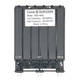 Fumei UHF 400-470MHz 30W Duplexer for Radio Repeater with Preset Low Frequency 462MHz & High Frequency 467MHz & N Female connectors