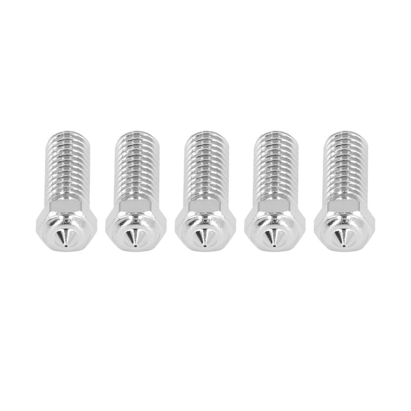 5Pcs 3D Printer Nozzles Set Stainless Steel 1.75mm 0.4mm Brass