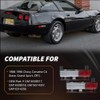 MOTRUM Rear Side Marker Lights Housing Compatible with Chevy Corvette