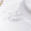 Vito Sterling Silver Anxiety Fidget Ring for Women, Adjustable Open