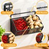 Wall-Mounted Kitchen Storage Rack for Food Organization – Iron Hanging