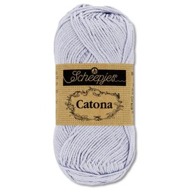 Frida's Wollhaus Scheepjes 10 g Catona 100% Cotton Knitting Crochet Amigurumi Wool 113 Colours (399 | Lilac Mist)