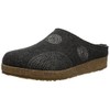 HAFLINGER Women's GZ Spirit Wool Clogs, Charcoal, 36 EU