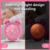 Yumyolk Classic Analogue Alarm Clock with Snooze Function, Vintage Quiet