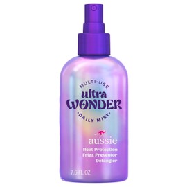 Aussie Ultra Wonder Daily Mist Lightweight Multi-Use Detangler, silicone-free, for All Hair Types and Curls, 7.6oz