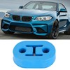 4PCS Universal Blue Silicon Muffler Exhaust Hanger Short Hangers 12mm1/2''