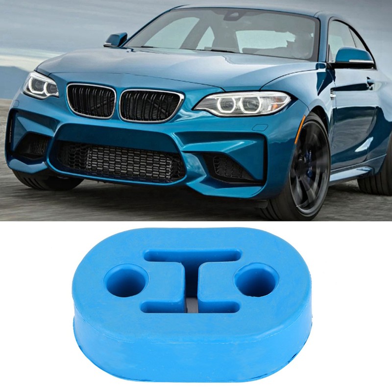 4PCS Universal Blue Silicon Muffler Exhaust Hanger Short Hangers 12mm1/2''