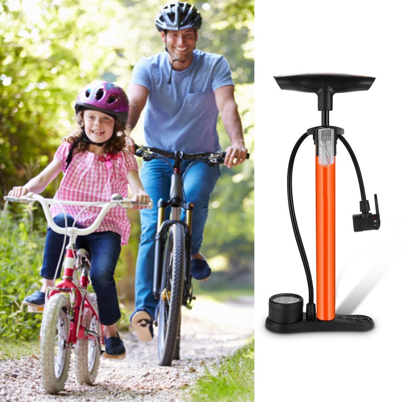 Bike Floor Pump with Gauge 160 PSI Air Ball Pump