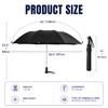 Collapsible Windproof Umbrella Travel - 42inch Auto Open & Manual