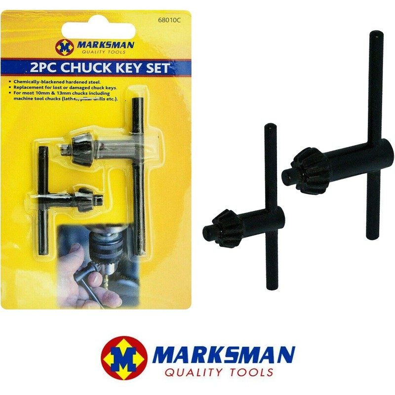 Marksman 2 x Chuck Key Set Drill Machine Accessories Lathes
