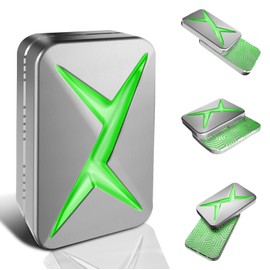 HIDEDC Breakthrough Fidget Slider, Trackless Fidget Slider for Fancy Play, EDC Fidget Toys Adults Sensory Toys Home Office Executive Desk Toys Gift for ADHD/ADD/Autism (Luminous Green)