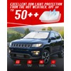 Mekdghro Custom Fit Windshield Sun Shade for Jeep Compass 2007-2017,