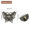 sourcing map Hasp Latch, 43 x 50mm Butterfly Decorative Retro