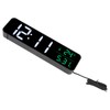LED Music Alarm Clock 5 Adjustable Brightness 12/24H Large Display
