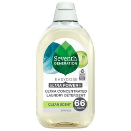 Seventh Generation, Laundry Detergent Ultra Power Plus Clean Scent, 23.1 Fl Oz