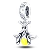 PARCOM Charms S925 Sterling Silver Fits Bracelets Bee Bead Charms