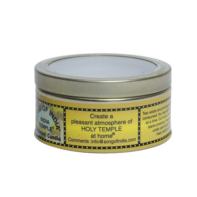 India Temple Single Scented Two-Wick Candle (Each Candle is 55
