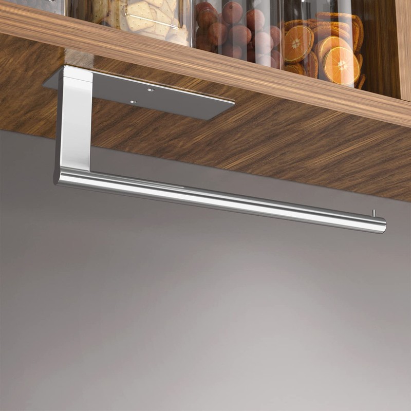 Kitchen Roll Holder Under Cabinet, Stainless Steel Paper Towel Holder