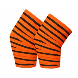 Prime Sports Knee Wraps (Pair) for Cross Training WODs,Gym Workout,Weightlifting,Fitness & Powerlifting - Best Knee Straps for Squats - For Men & Women- 78"-Compression & Elastic Support