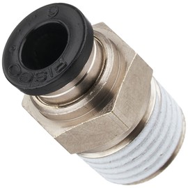 Nippon PISCO One-touch Fitting (Tube Fitting) Straight Compatible Tube Size: 0.2 inches (6 mm), Screw Size: R1/4 PC6-02