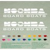Pair of Moomba Boats Compatible Replacement Decals Vinyl Stickers Outboard