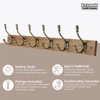 keypak Rustic Wall-Mounted Coat Rack 6 Hook Rail, 69cm, Handcrafted