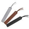 GeeRic 3pcs Set Bookmarks Genuine Leather Bookmarks Bookmarks with String