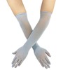 ZUYPSK Guantes largos de malla transparente para mujer, para fiesta