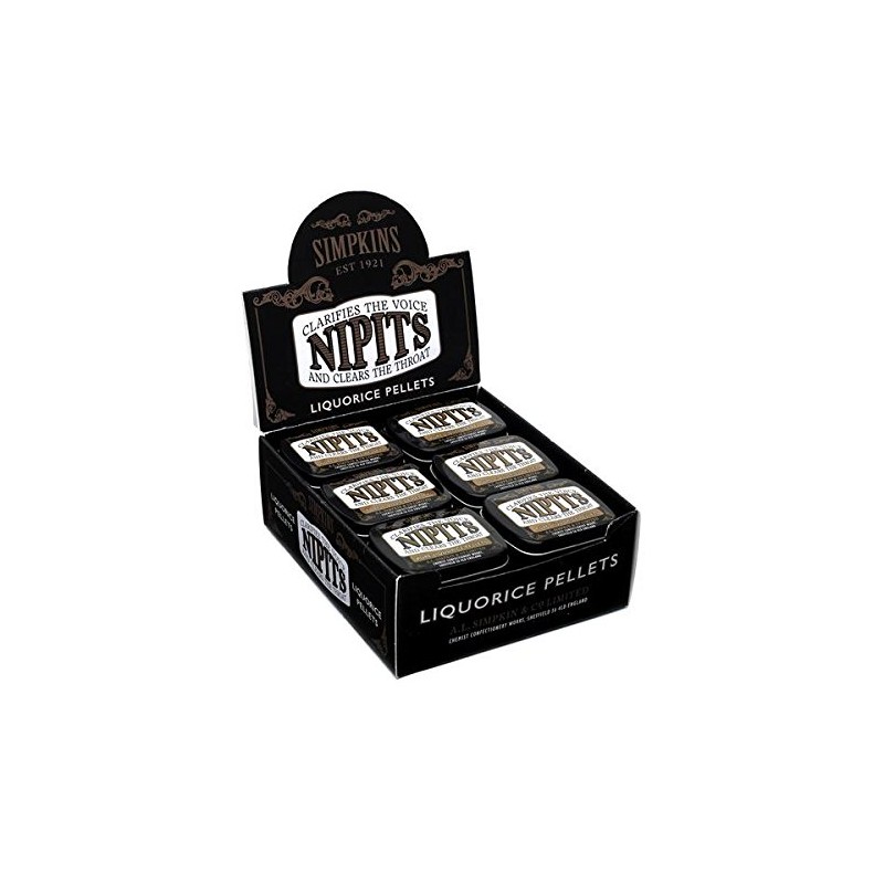 Simpkins Nipits Liquorice Pellets Original 11 g (6 PACK)