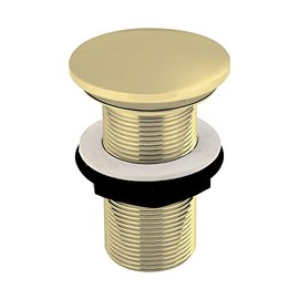 Bathroom Brushed Gold Basin Waste | Free Running Waste | Click Clack Waste