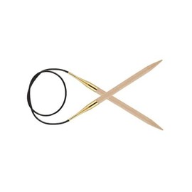 KnitPro KP35318 60 cm x 4 mm Basix Fixed Circular Needles, Birch